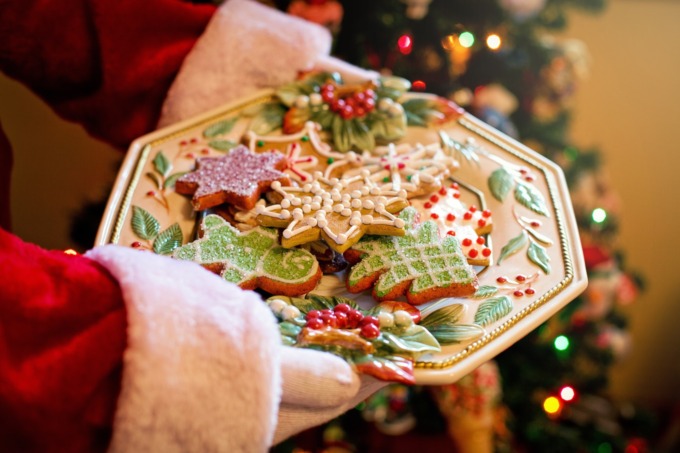 holiday cookies on plate